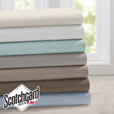 Sheets with 3M Scotchgard Technology