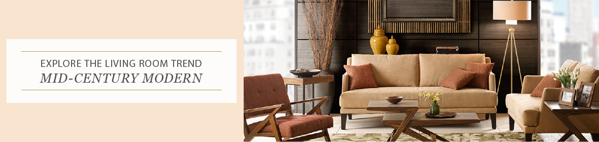 Explore the living room trend Mid Century Modern