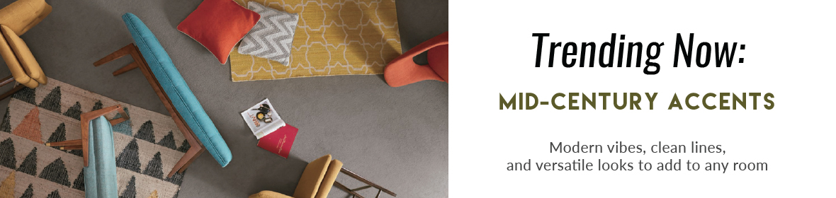 Trending Now Mid-century accent furniture