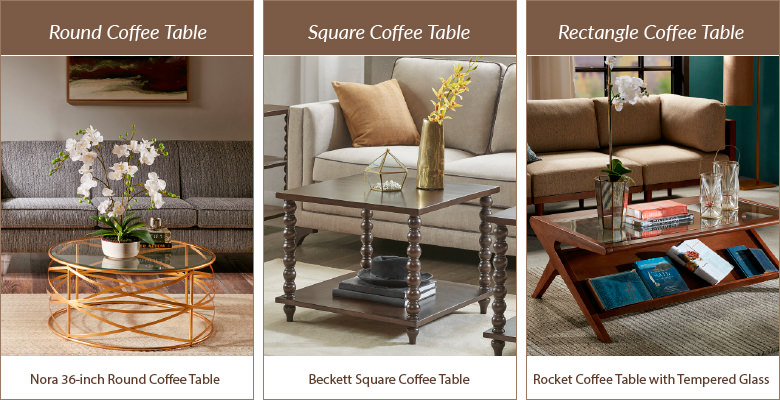 Designer Living, How To Choose Round Or Square Coffee Table