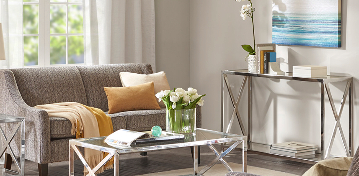 corner living room console tables